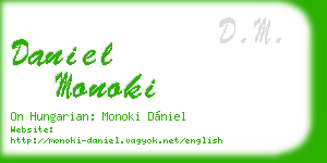 daniel monoki business card